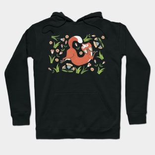 Fox Trot in the Flowers Hoodie